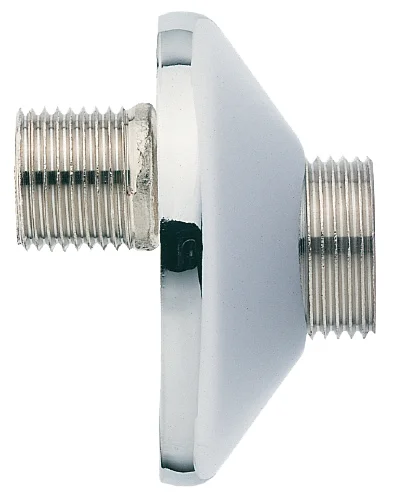 Raccord & rosace sanitaire excentre - chrome - 20x15 - La paire image