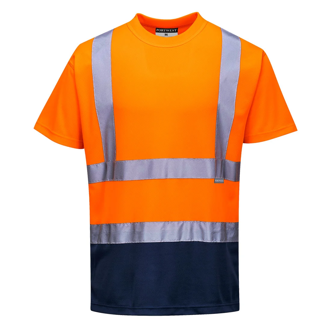 T-shirt bicolore Orange/Marine image