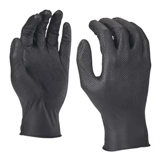 BOITE 50 GANTS JETABLES NITRILE DISPOSABLE GLOVES GRIP image