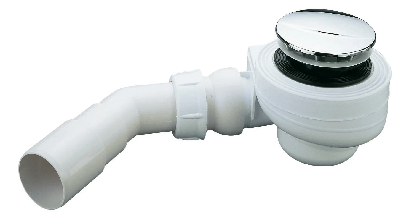 Bonde de douche Turboflow grand débit sortie horizontale articulée image