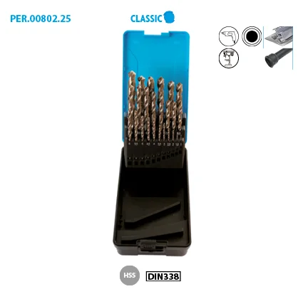 Coffret 25 forets métal HSS Classic image