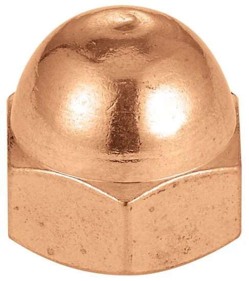 Ecrou borgne decolleté - Laiton image