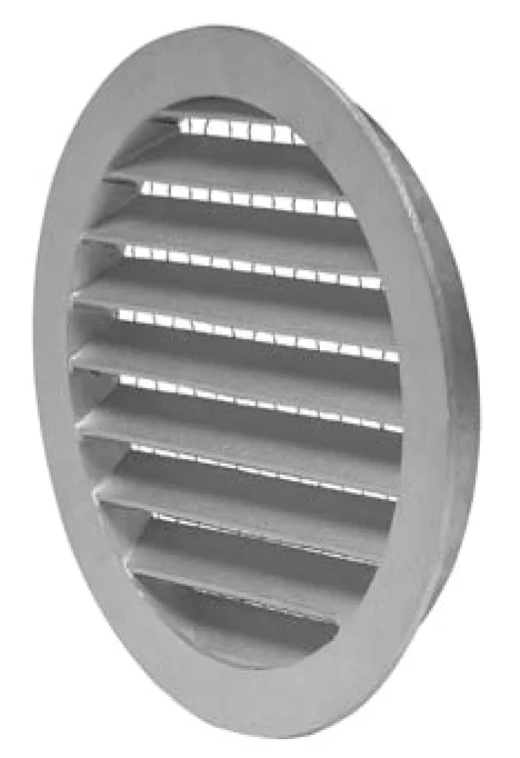 Grille extérieur mâle pare-pluie circulaire à visser - Aluminium image