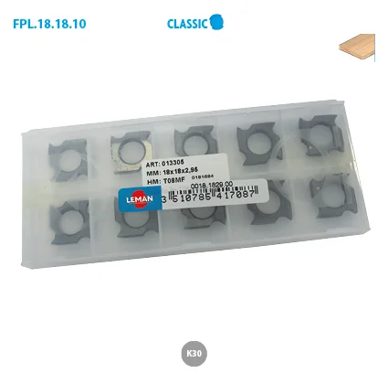 Boite de 10 plaquettes réversibles au carbure Classic image