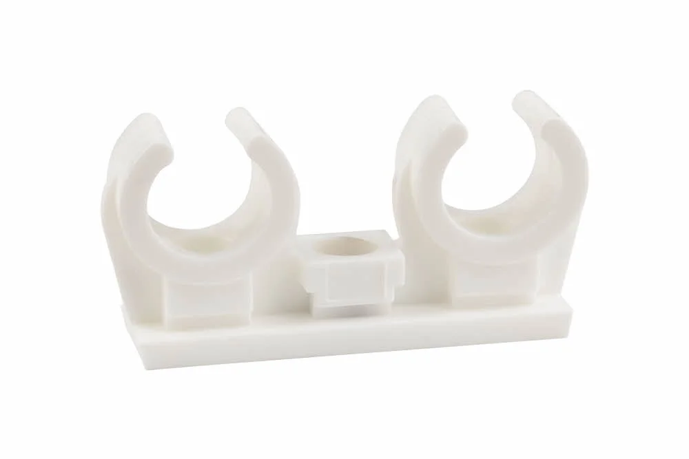 Clip nylon double avec insert en laiton M6 image