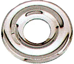 Rosace sanitaire plate mourlurée - chrome image