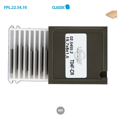 Boite de 10 Mini plaquettes carbure 35° rainurée Classic image