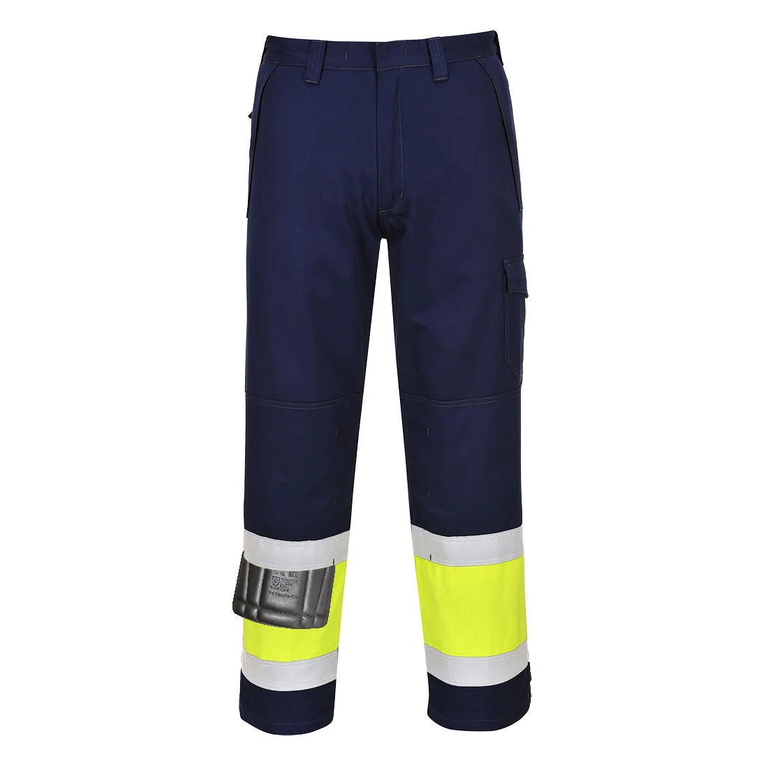 Pantalon Hi-Vis MODAFLAME Jaune/Marine Tall image
