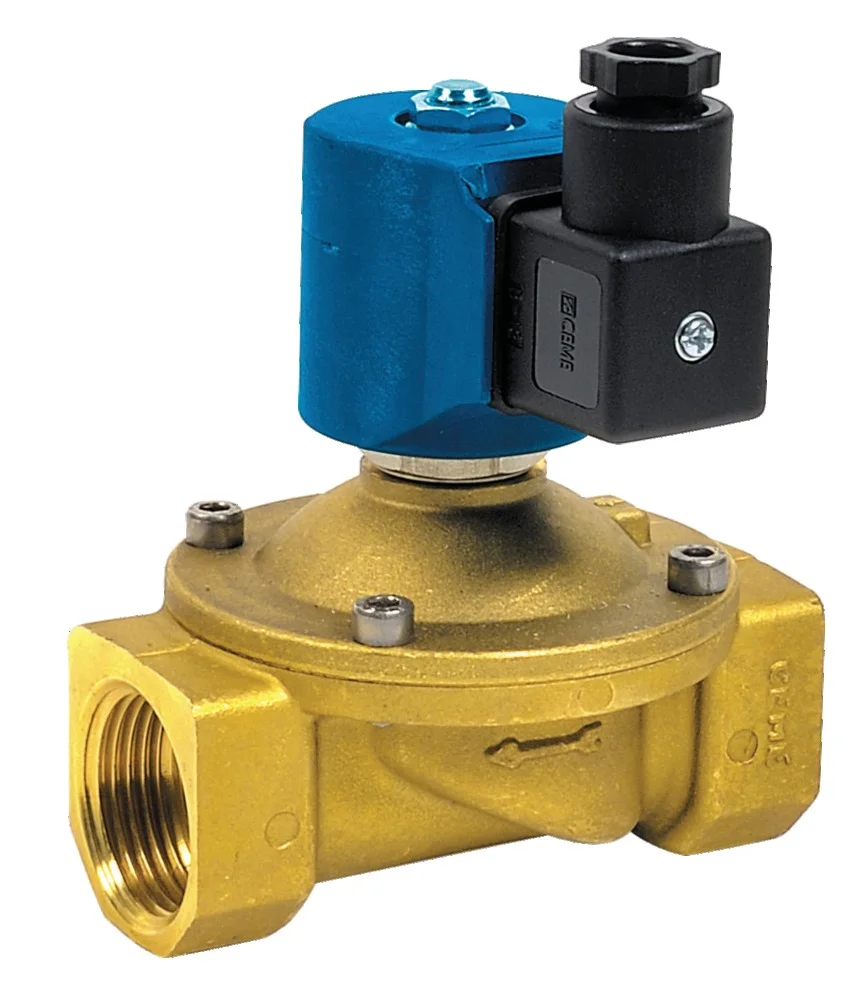 Électrovanne laiton normalement fermée VSO84 Femelle - Femelle 220v 10bars image