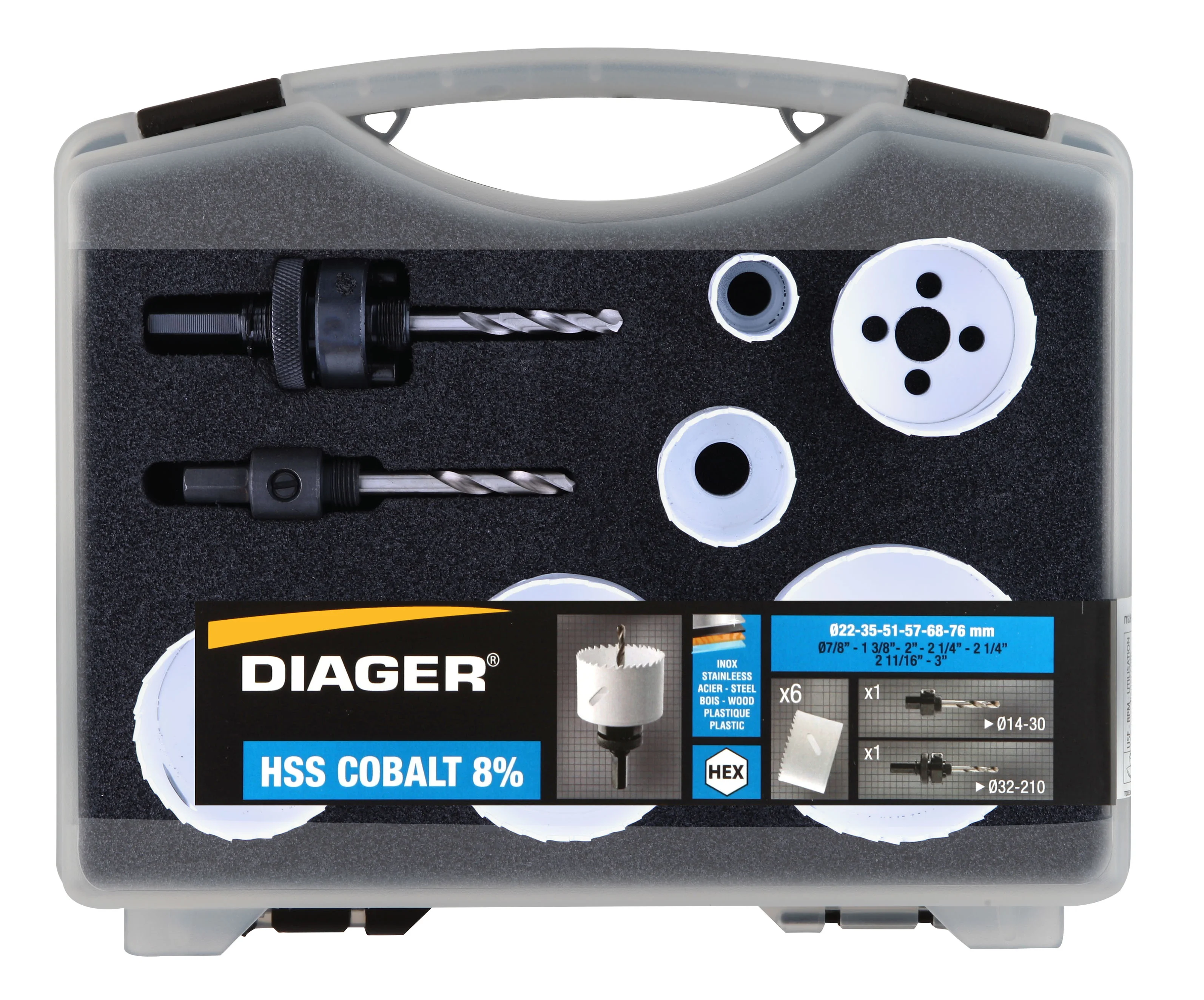 Mallette scie cloche colbalt 8% 8 pcs - 654C image