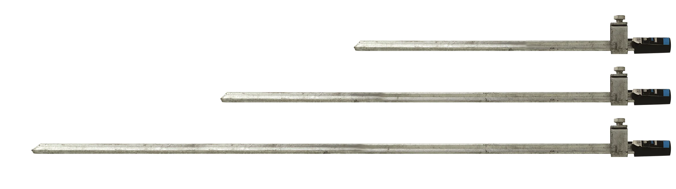 Lot de 10 piquets de terre trèfle acier galvanisé + connecteur PTT image