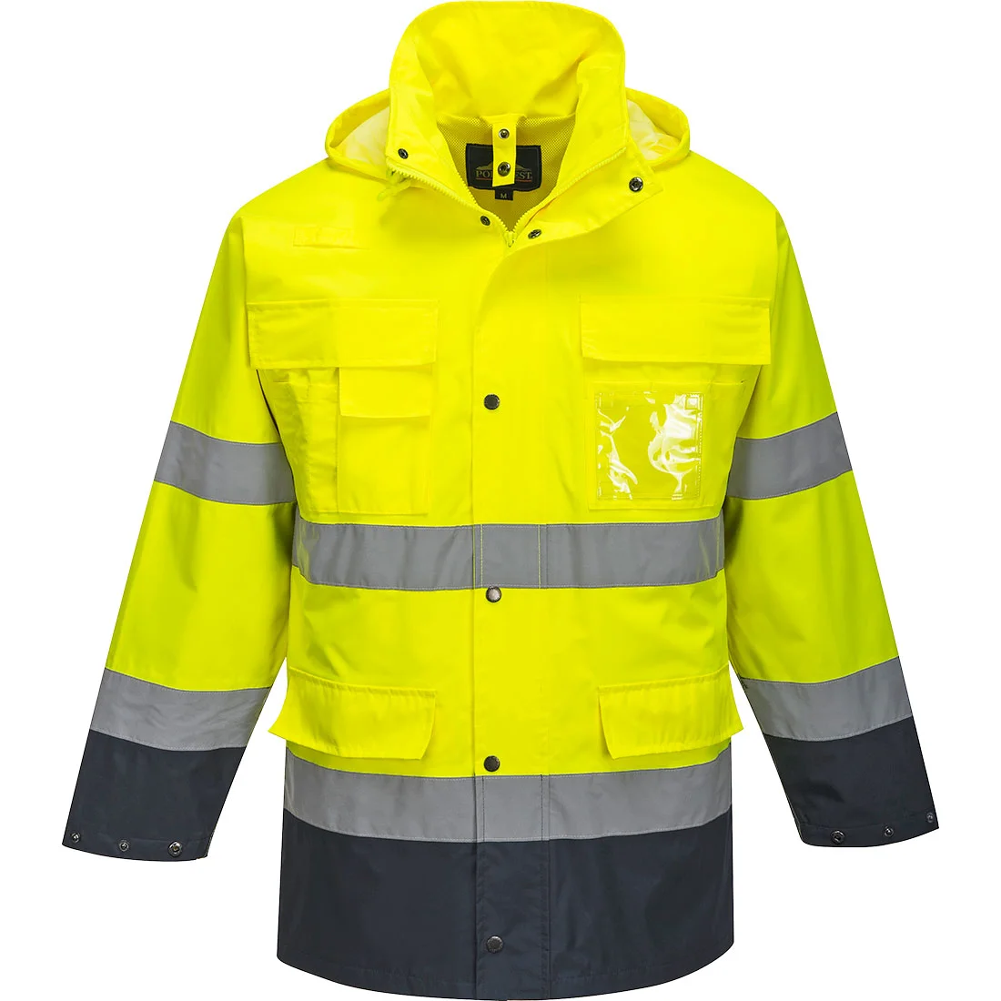 Parka haute visibilité 3 en 1 Jaune/Marine image