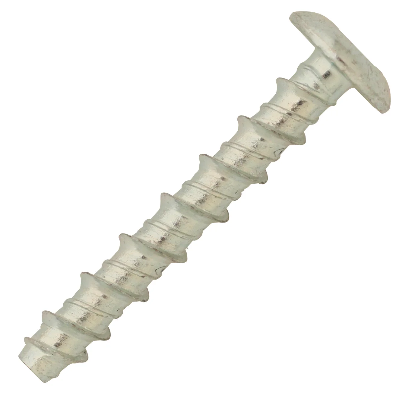 Boite de 100 vis béton tête plate cylindrique acier zingué BT-P image