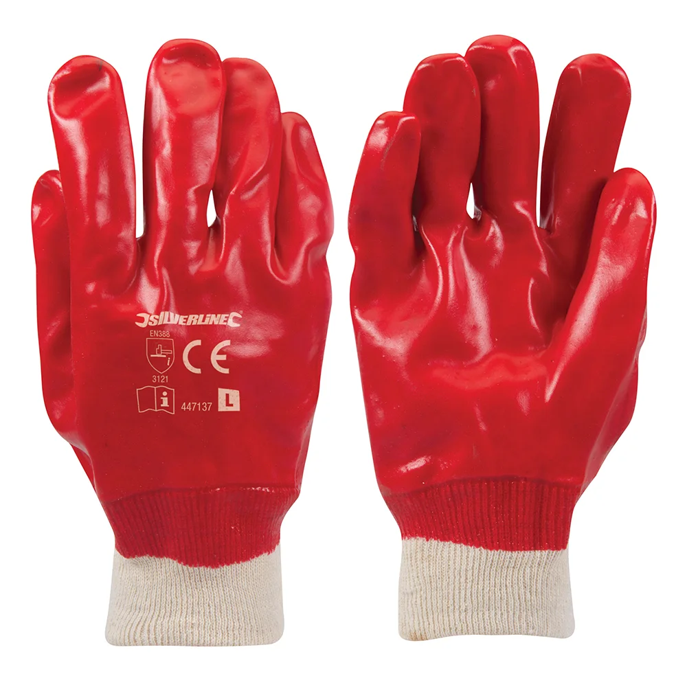 Gants en PVC rouges image