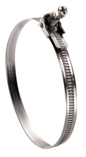 (Lot de 25) Collier de serrage à tête basculante - Non perforée 9mm - Acier zingué image