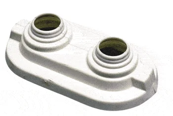 ROSACE DOUBLE POUR DIAM EXTERIEUR DE TUBE 14/16/17/20MM ET UN ENTRAXE DE 40MM image