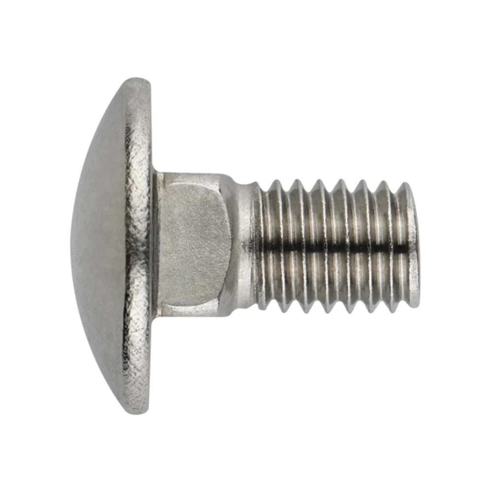 Boite de 200 - Vis DIN-603 - Tête ronde et cou carré - Inox A2 image