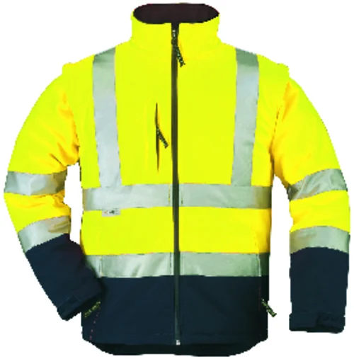 Veste de travail softshell STATION - Jaune Fluo image