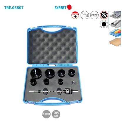 Coffret de 7 trépans bi-métal colbat 8% Expert image