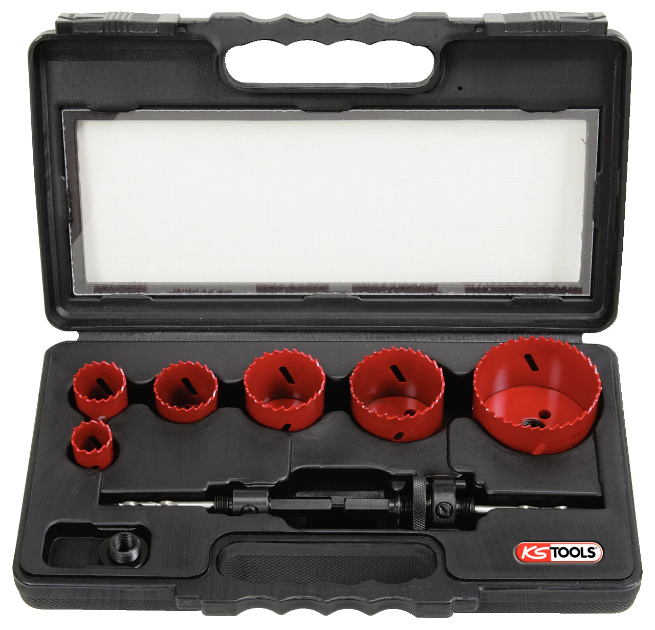 Coffret de 6 scies cloches, Ø22 à 68 mm image