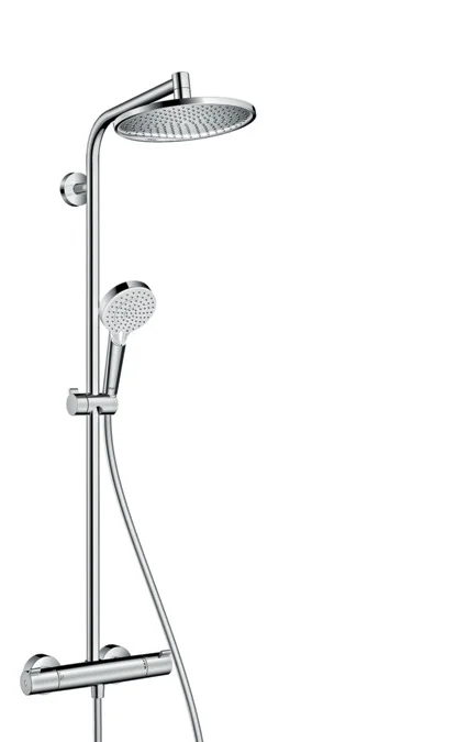 Colonne de douche thermostatique Showerpipe Crometta S240 - chrome - 1 jet image