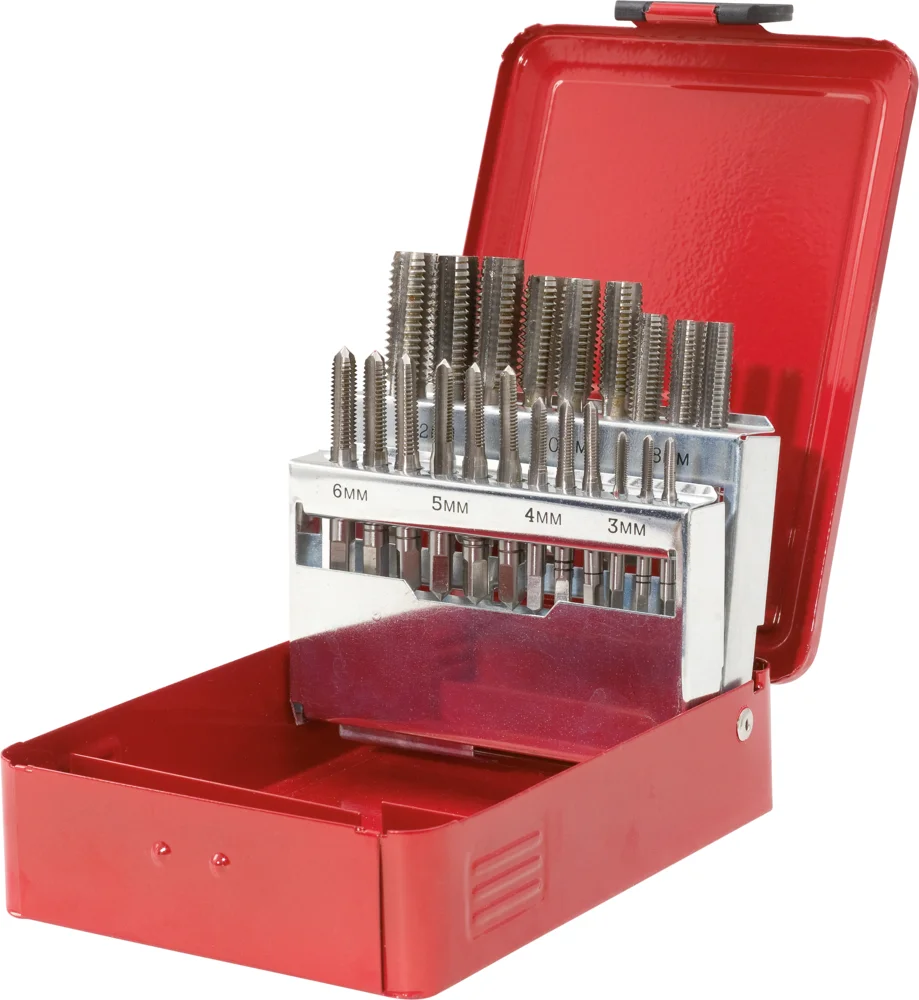 Jeu de tarauds HSS en 3 passes, M3 à M12 image