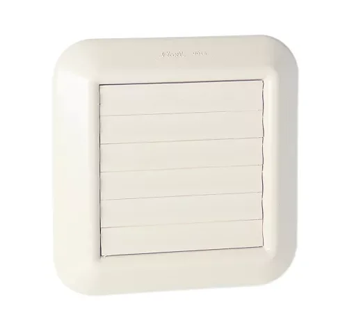 Grille d'aération à volets mobiles pour gaines Ø100/110/125 - Blanche image