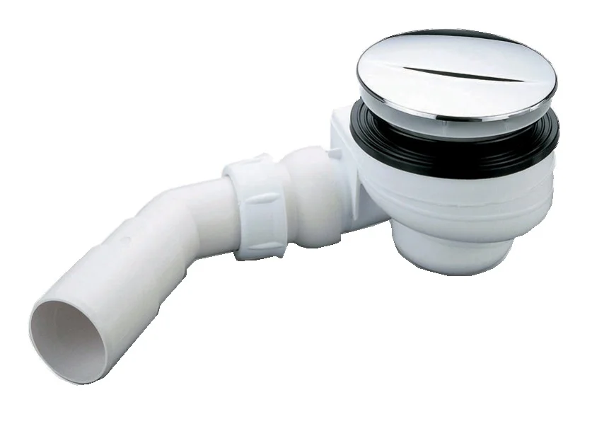 Bonde de douche Turboflow grand débit sortie horizontale articulée image