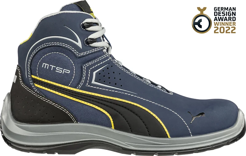 Chaussures de sécurité hautes TOURING BLUE MID SB E P WRU FO SRC - bleu image