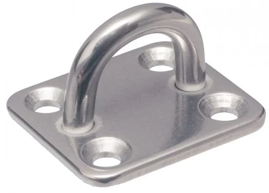 (Lot de 5) Pontet sur platine rectangulaire embouti et soudé - Inox A2 image