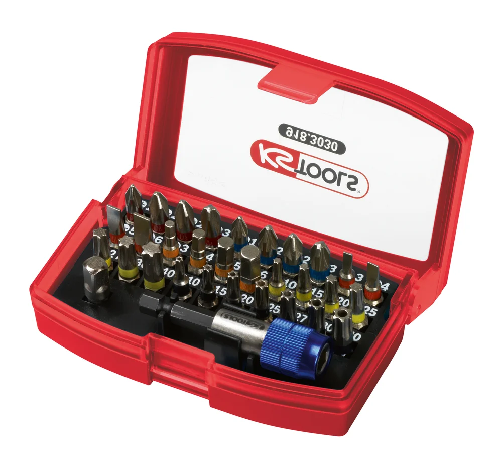 Jeu d'embouts de vissage à code couleur TORSIONpower® 1/4'' 32 pcs image