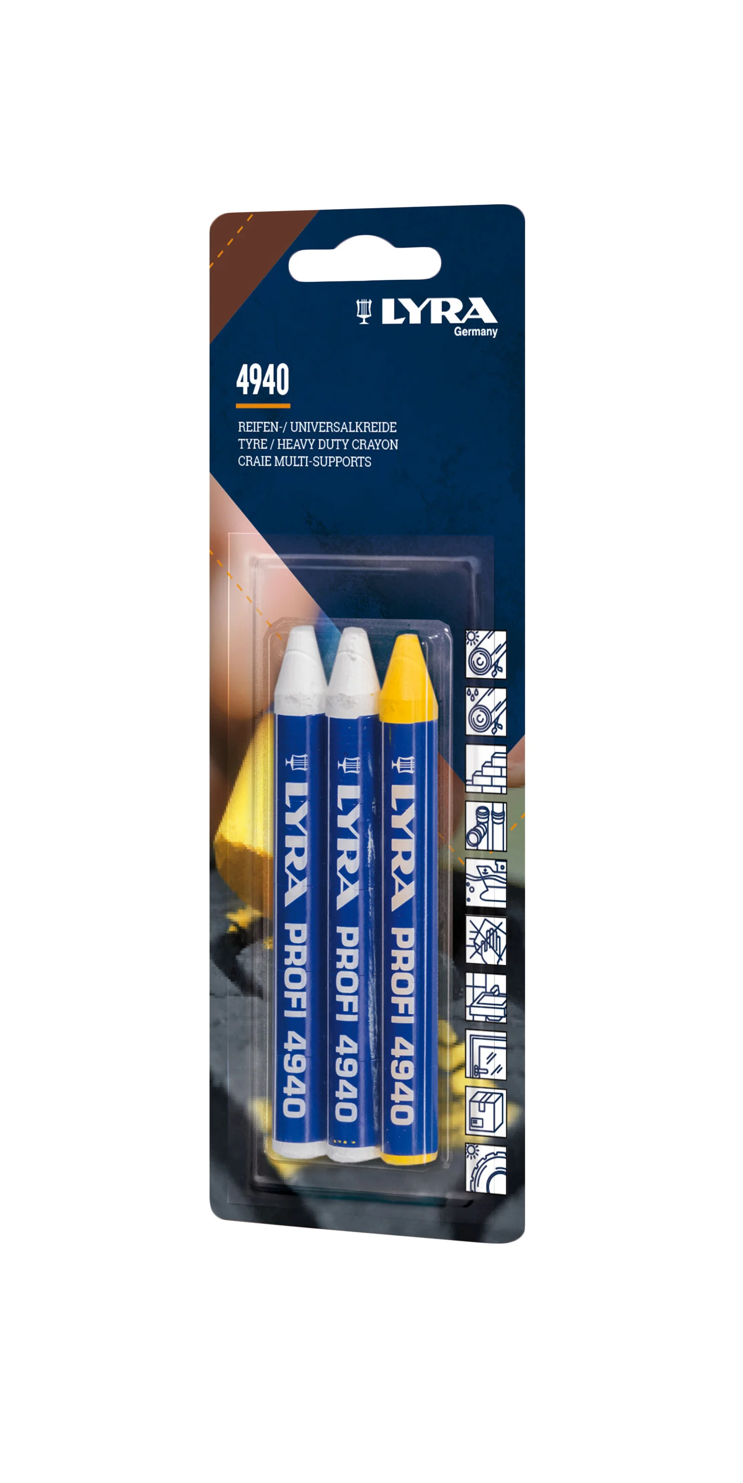 Blister 3 craies universelles couleurs image