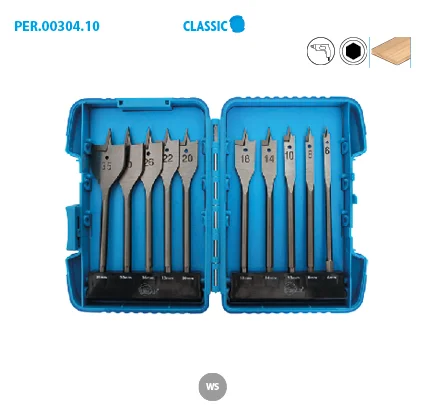 Coffret de 10 mèches plates bois Classic image