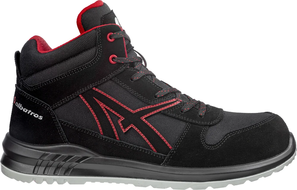 Chaussures de sécurité hautes CLIFTON MID S3 SRC - Noir/Rouge image