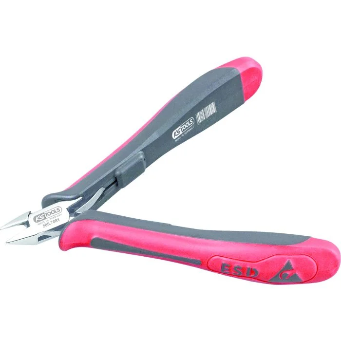 Pince électronique coupante diagonale tête pointue courte, 120 mm image