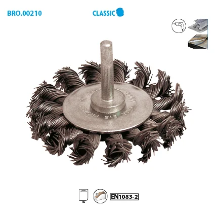 Brosse circulaire fil acier torsadé pour métal Classic image