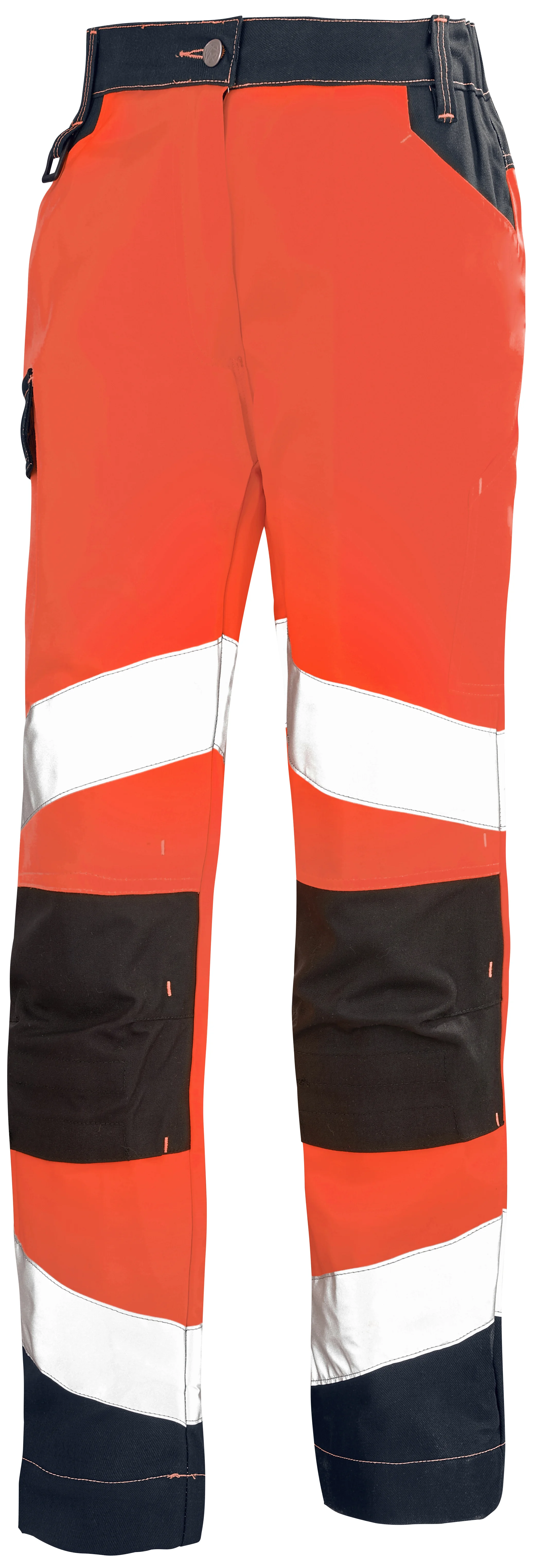 PANTALON FEMME FLUO TECH ROUGE FLUO/DARK BLUE image