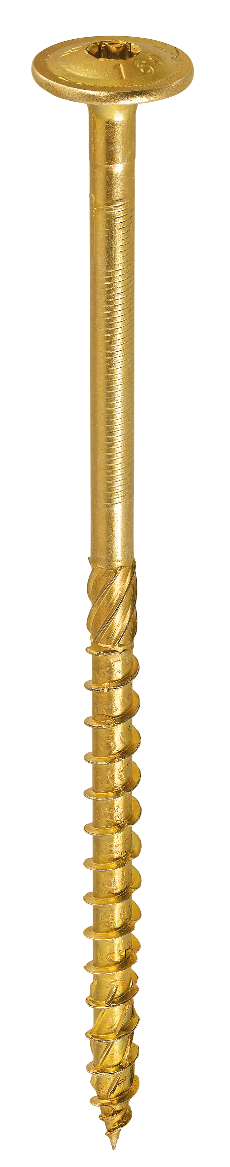 Vis à bois bichromatée - tête ronde - filetage partiel - empreinte torx - pointe anti-fendage image