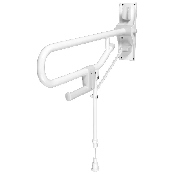 Barre d'appui relevable avec béquille - blanc Long 766mm image
