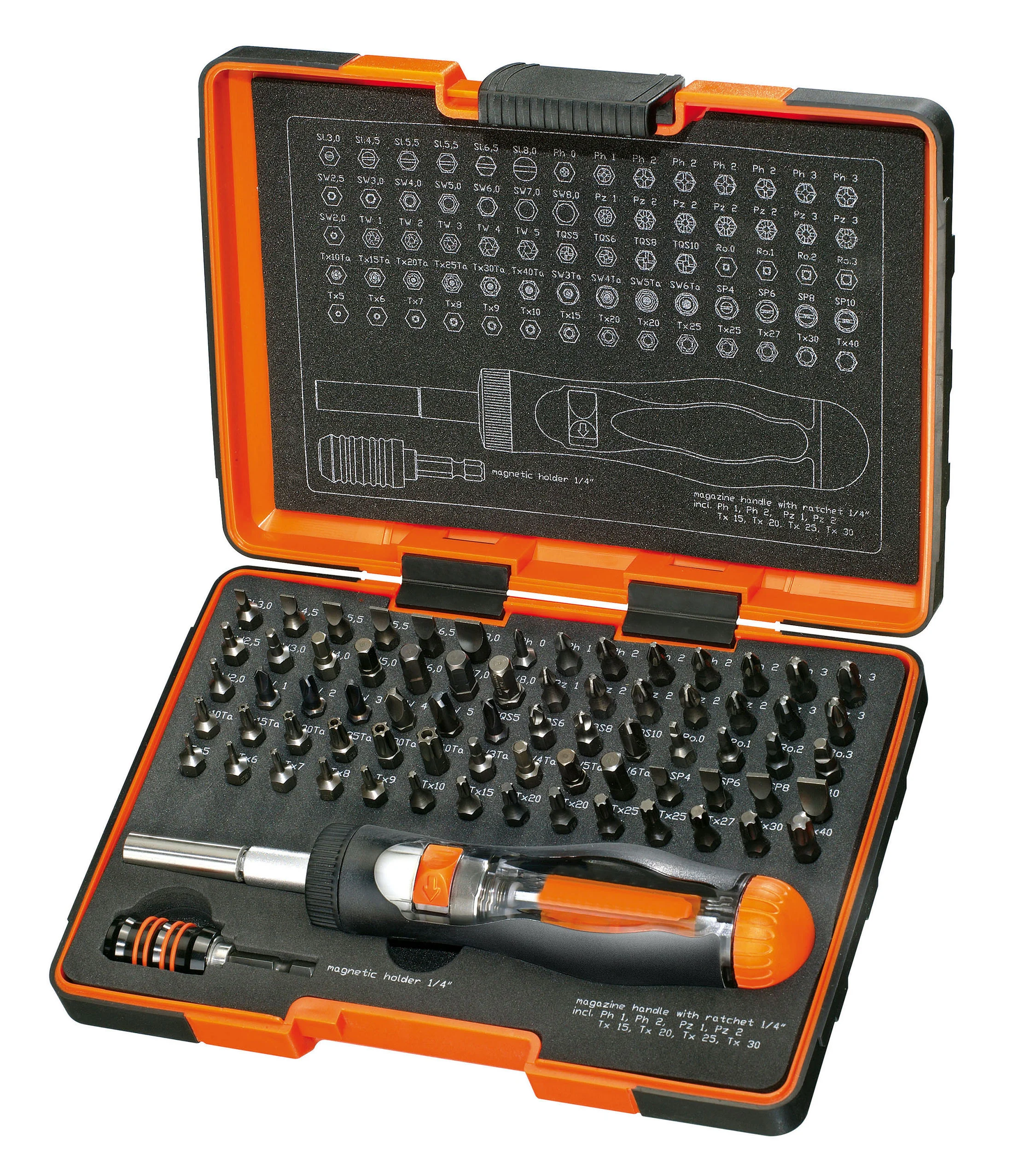 Coffret de 80 embouts torsion - U643D image