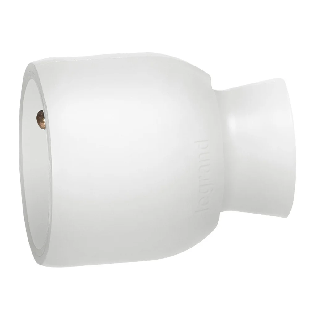 Fiche prolongateur plastique 2P+T 16A - blanc image