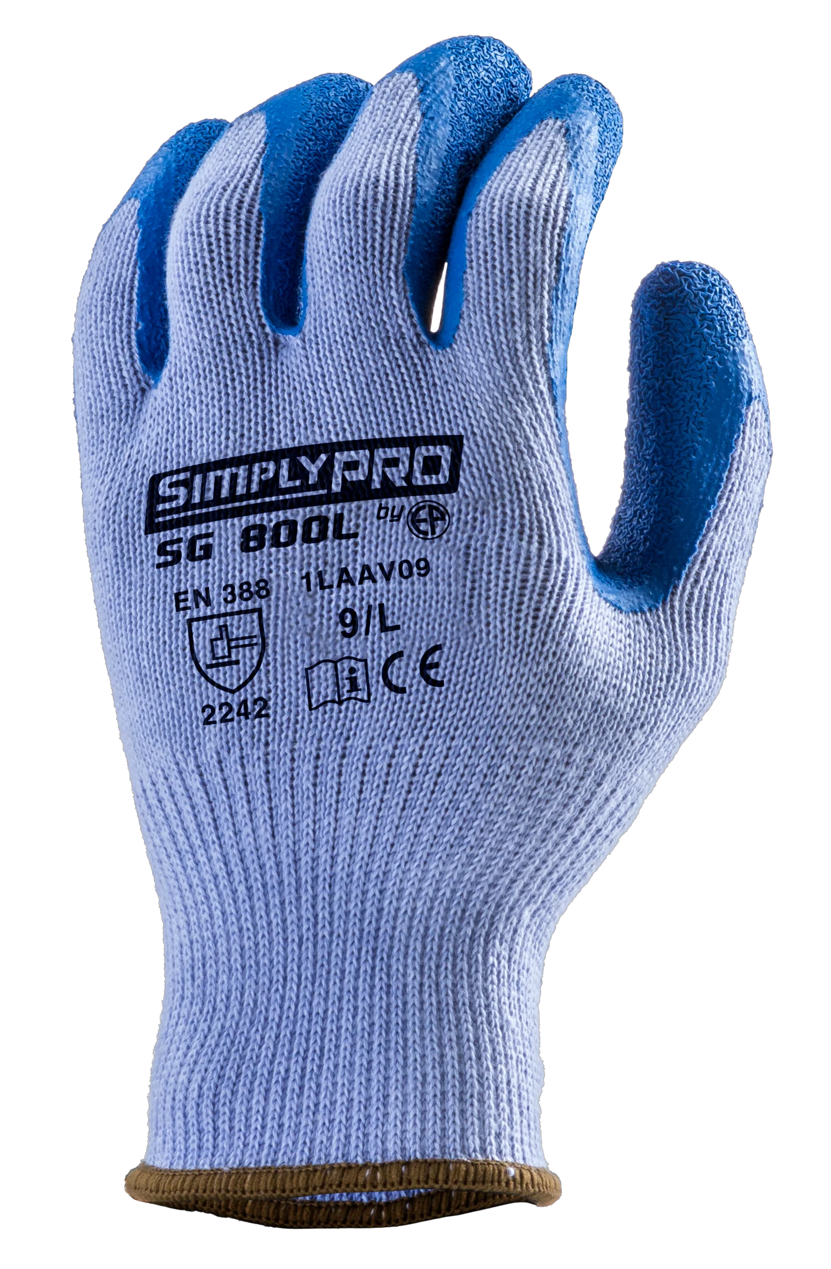 Lot de 10 paires de gants Manutention SIMPLY PRO SG800L paume latex image