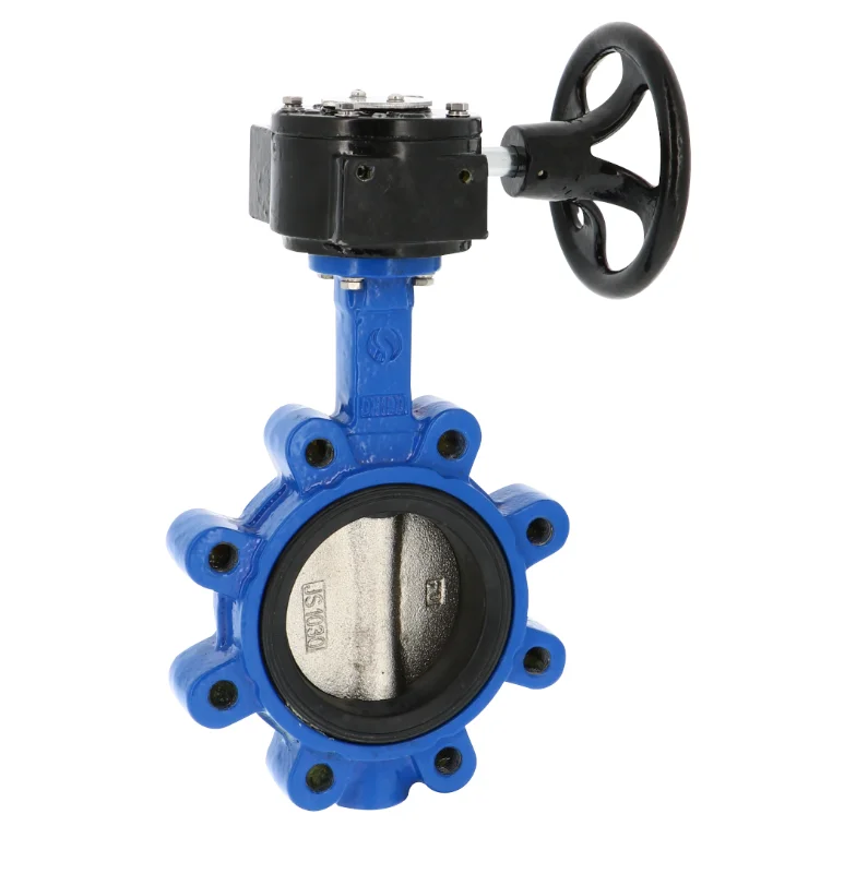 Vanne papillon Lug Initiale Série 1135 Papillon fonte,EPDM - réducteur monté image