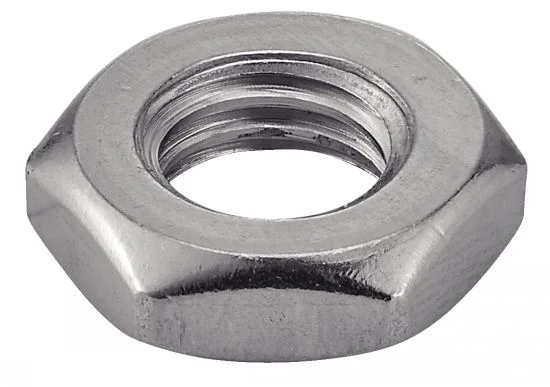 Ecrou bas hexagonal pas à gauche - Inox A2 image