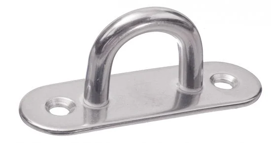 (Lot de 5) Pontet sur platine oblong embouti et soudé - Inox A2 image