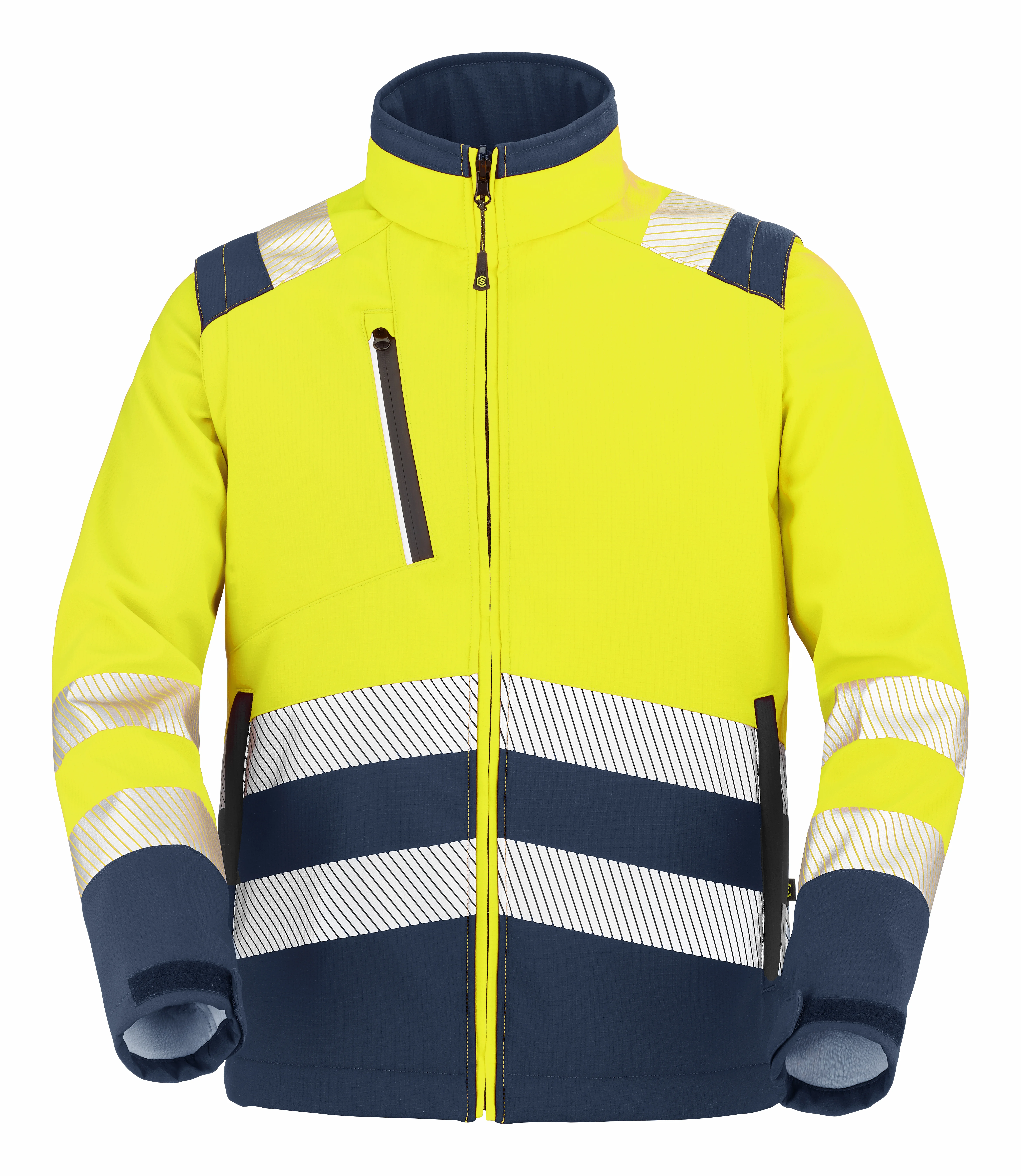 VESTE SOFTSHELL TATRAS XP PI JAUNE FLUO/BLEU MARINE image
