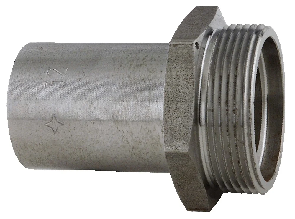 Mamelon droit mâle à joint plat à souder sur acier image