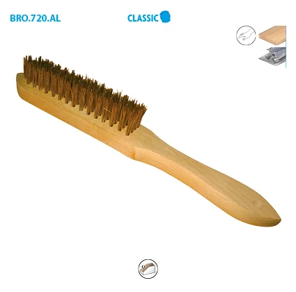 Brosse fil acier laitonné Classic Long Utile 145 Fil 0,30 Boite de 15 image