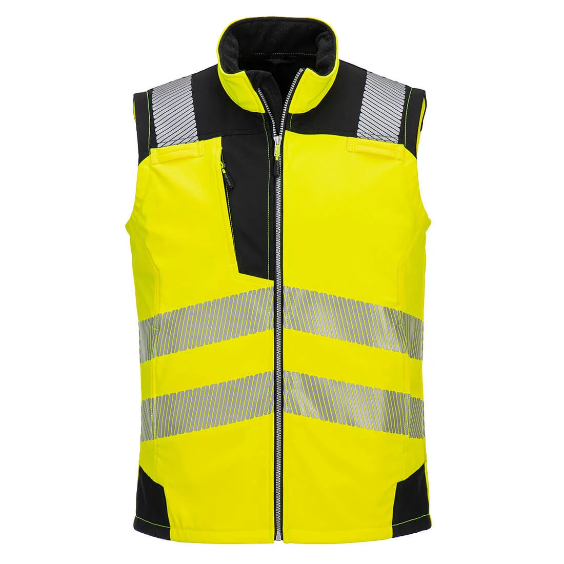 Veste Softshell sans manches Hi-Vis (3 couches) Jaune/Noir image