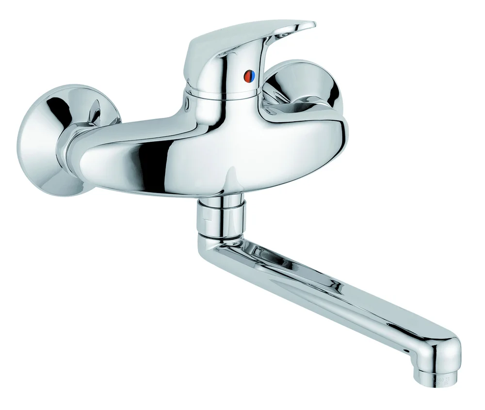 Mitigeur évier mural bec mobile Ancoflash image